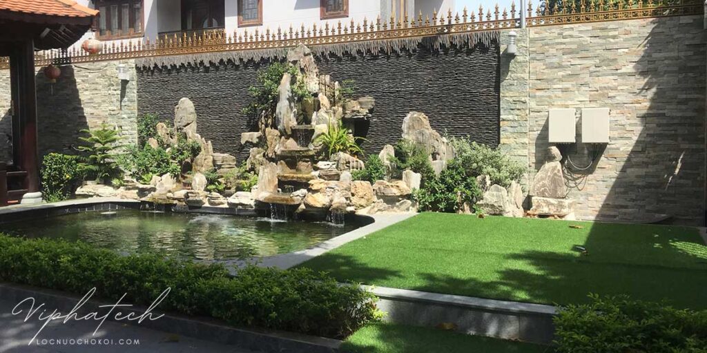 Thi công hồ cá Koi ngoài trời